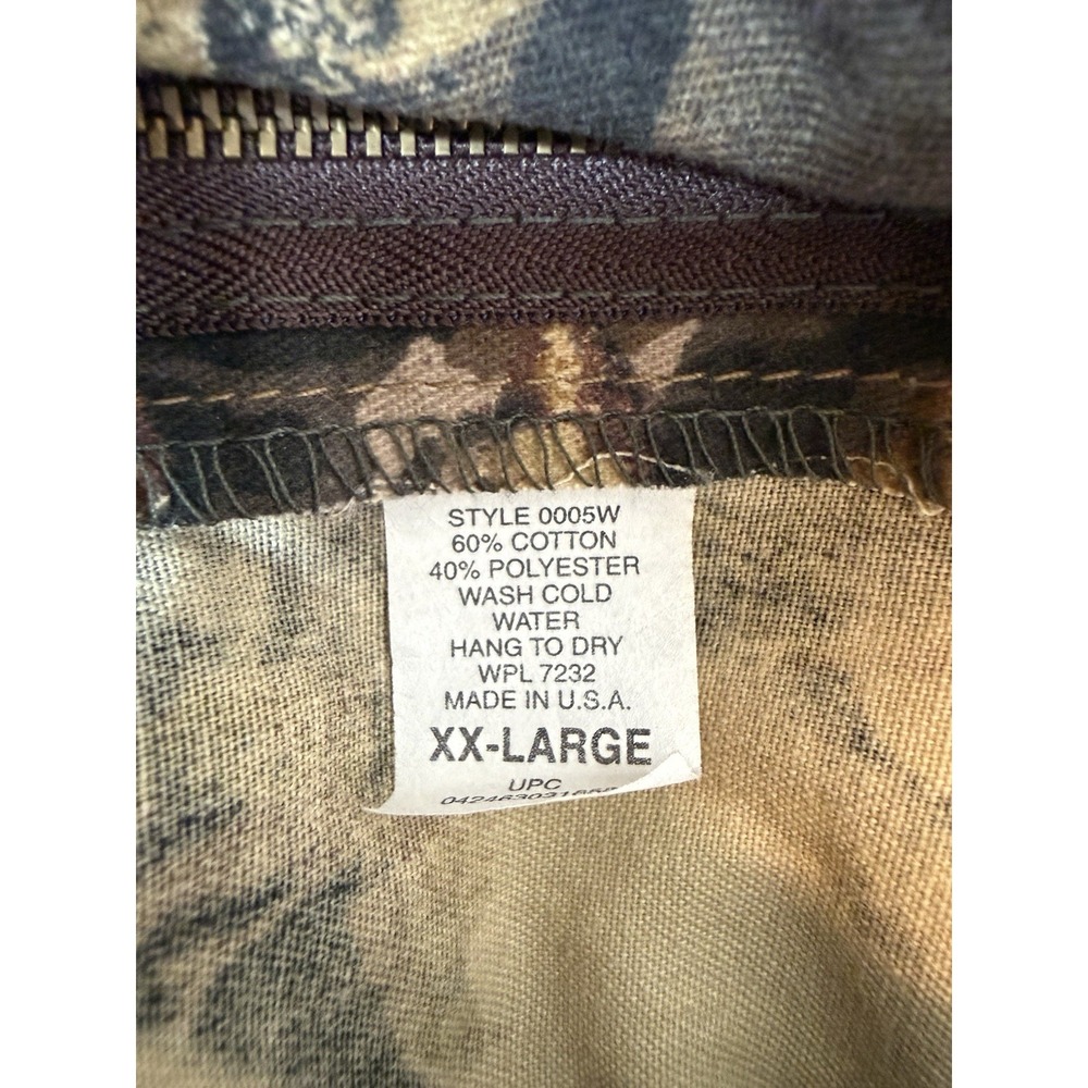 Vintage Jerzees Outdoors Mossy Oak Forest Floor Camo Hunting Pants XXL Regular - Picture 3 of 10